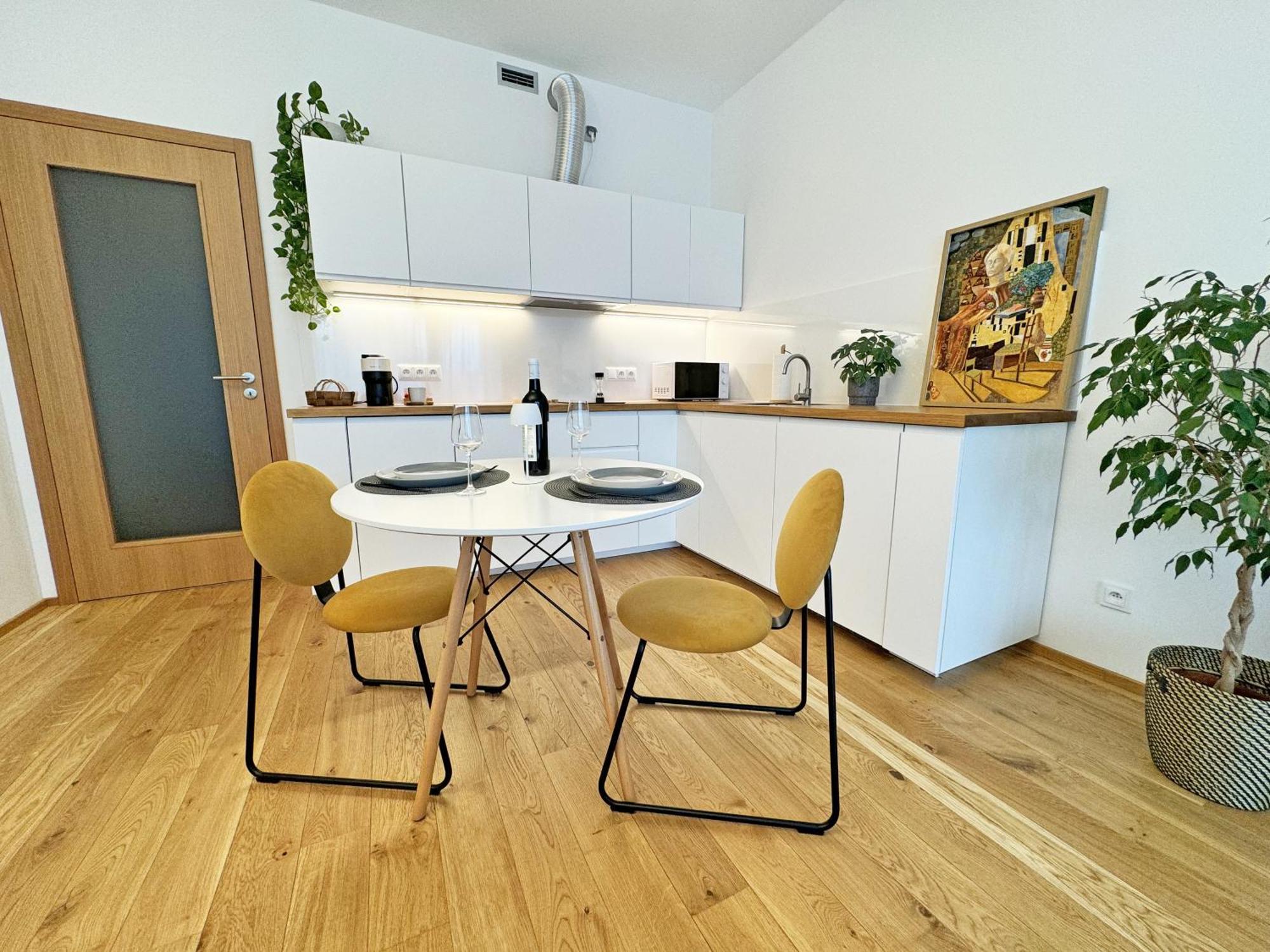 New Studio, King Bed, Free Parking, Terrace Lejlighed Prag